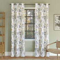 Brookstone Zoey Leaf Block Out Drapes Wayfair